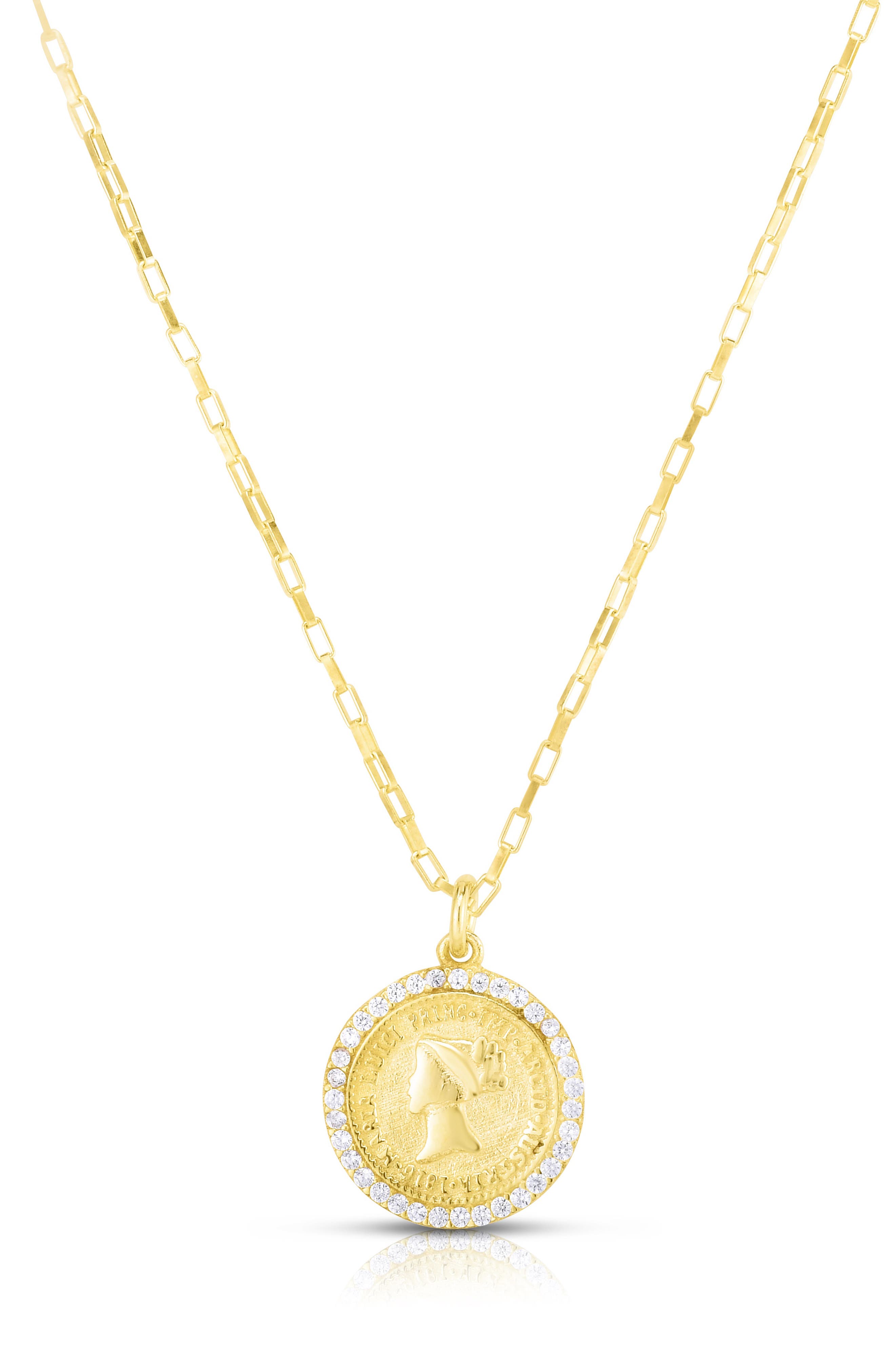 CHLOE AND MADISON Coin Pendant Necklace (Women) | Nordstromrack