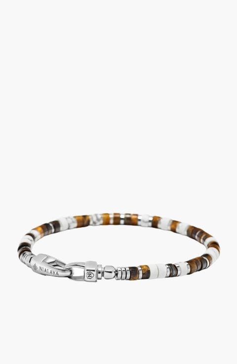 Howlite Heishi Bracelet