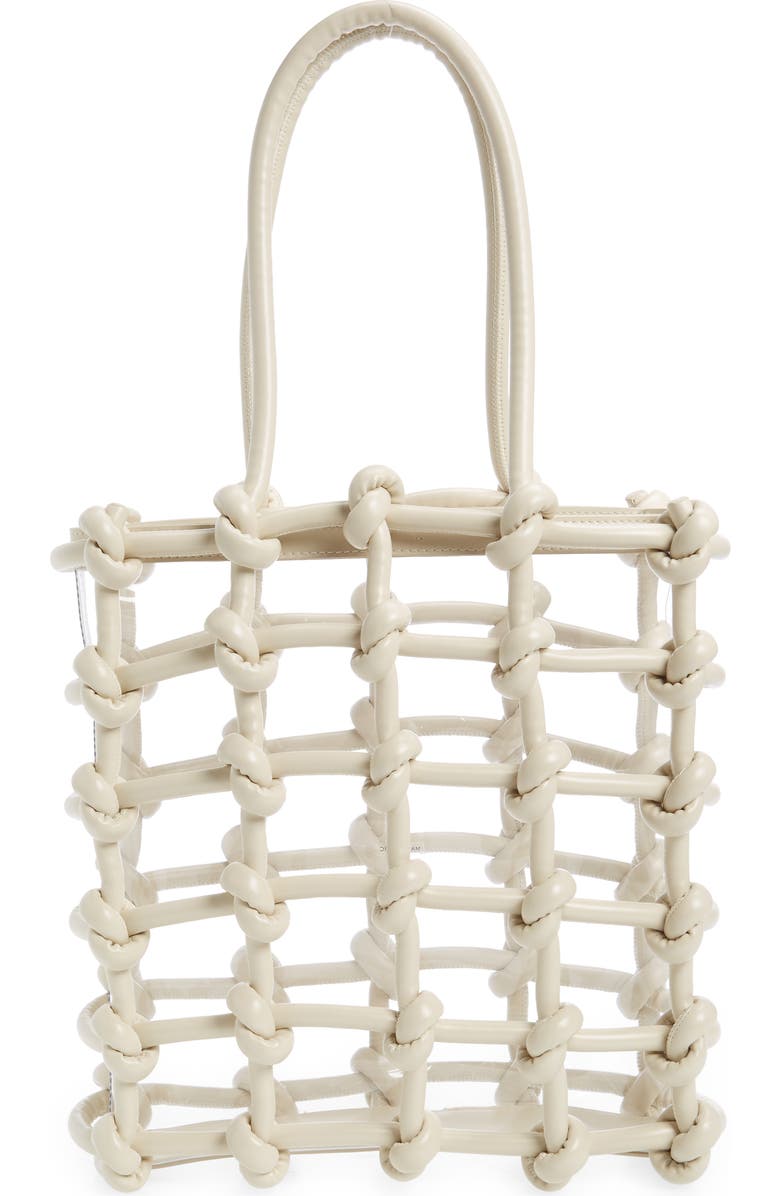 Cult Gaia Enzo Faux Leather Tote, Alternate, color,