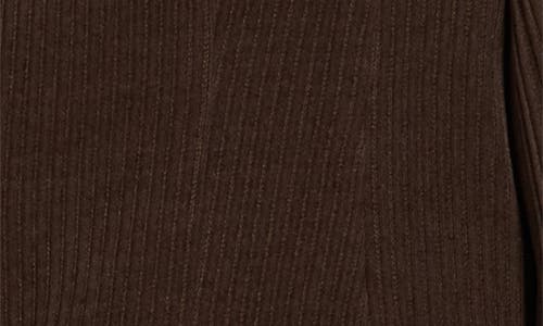 Max Studio One-button Corduroy Blazer In Brown