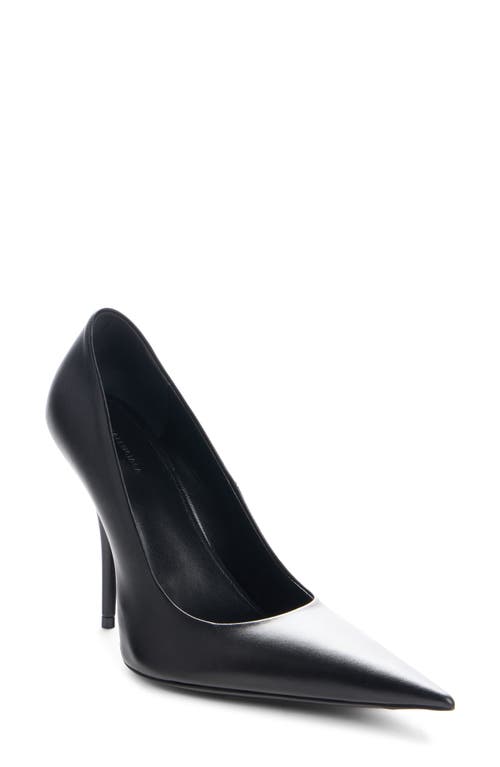 Balenciaga 90mm Avenue Leather Pointed-toe Pumps In Multi