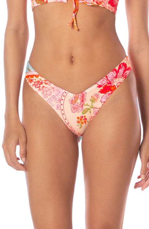 Valerya Lace-Up Reversible Bikini Bottoms