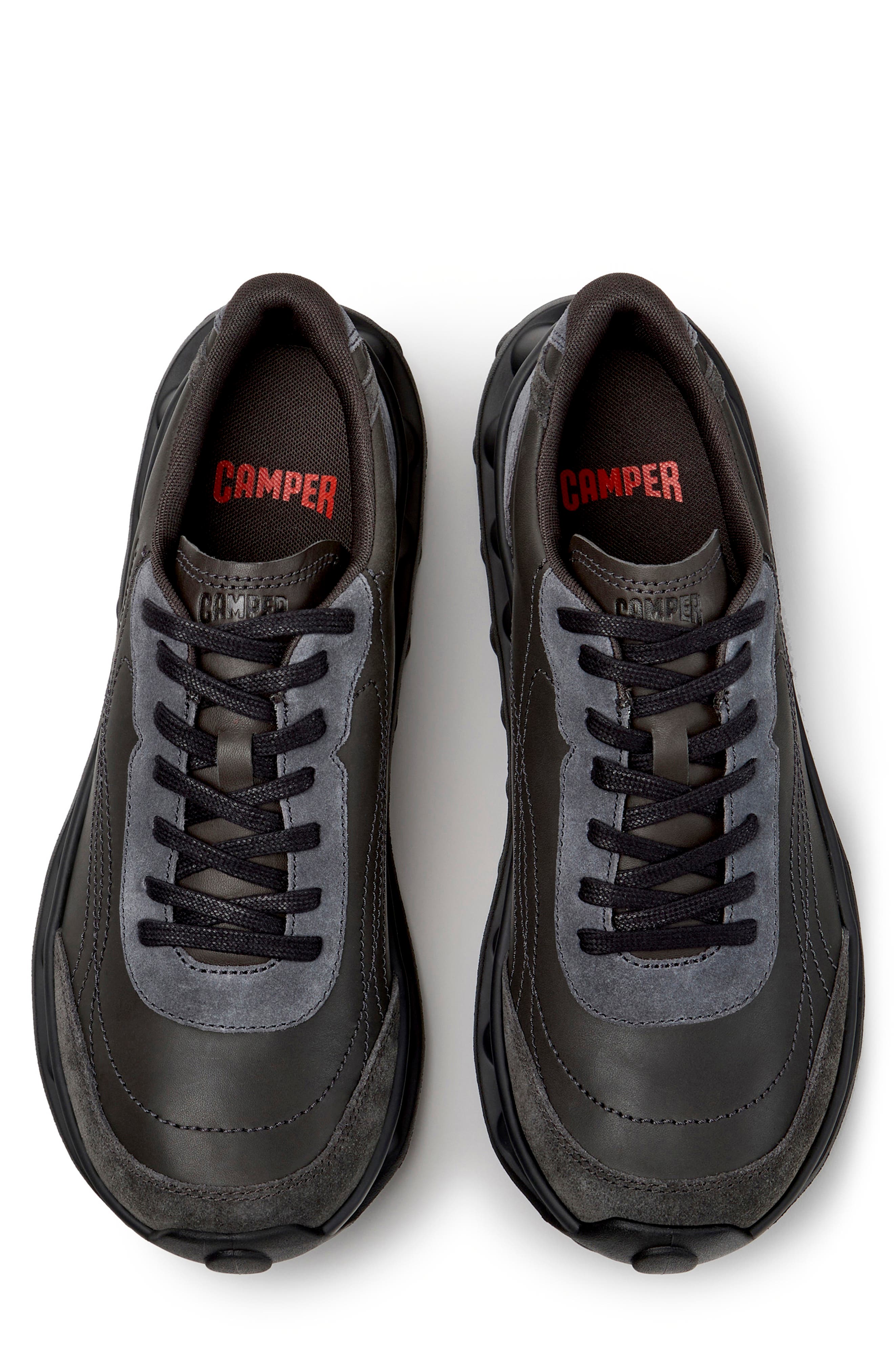 Pelotissima Leather Sneaker, Alternate, color, DARK GRAY