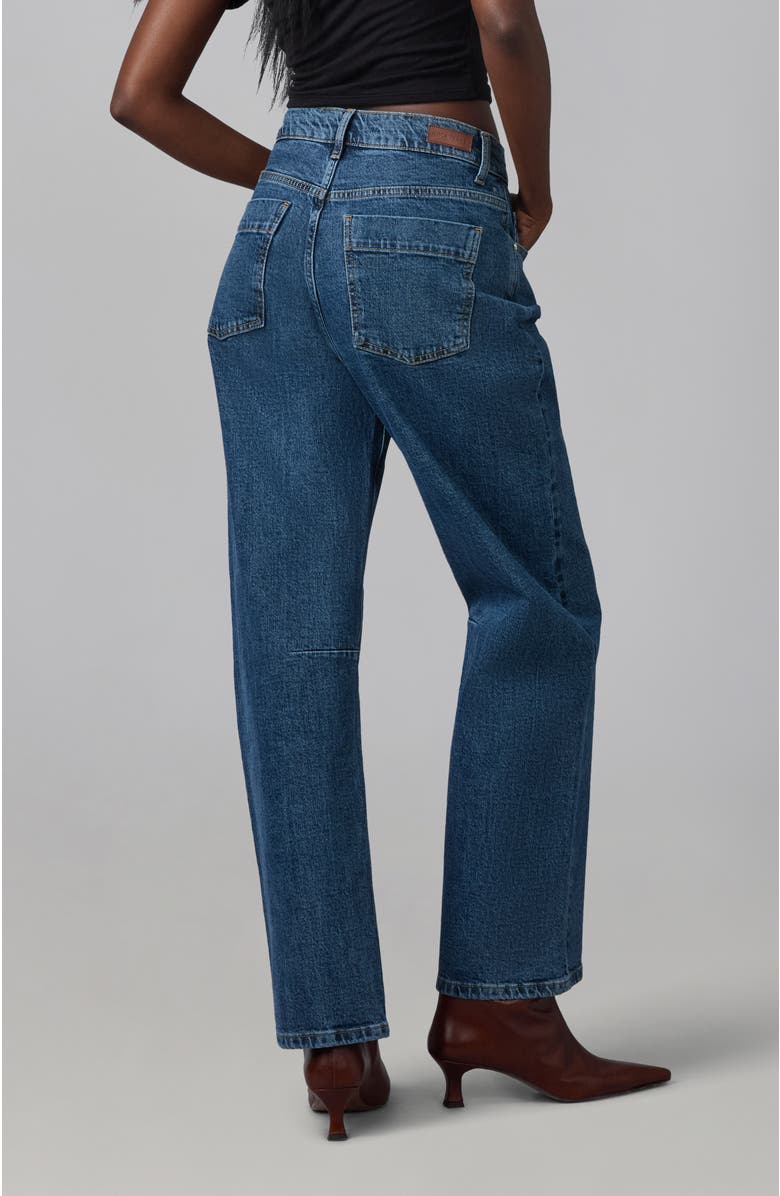 Lola Denim Dylan High Rise Barrel Jeans, Alternate, color, Classic Stone Blue