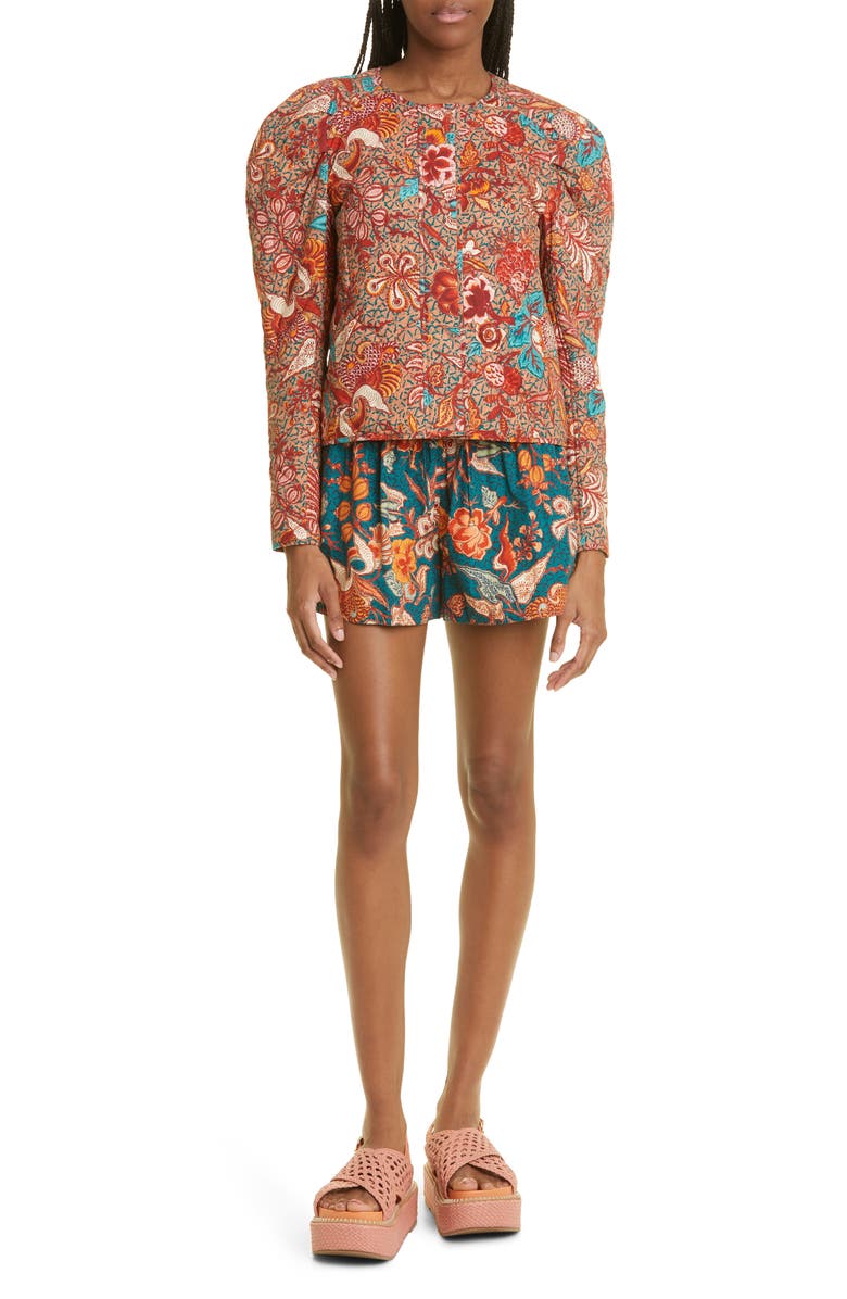 Ulla Johnson Esti Print Quilted Cotton Jacket, Alternate, color, 