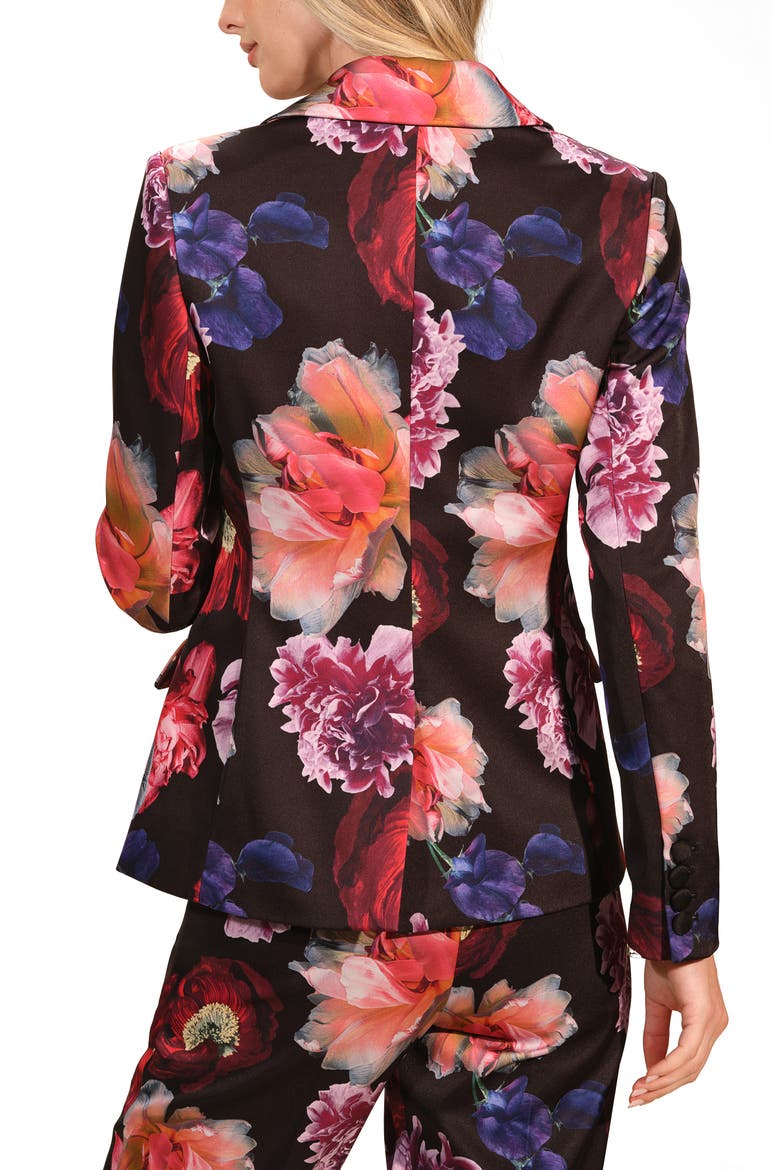 floral silk dress with blazer Rhea Floral Blazer Dress - Size XS - 3XL - Euro Summer Blazer