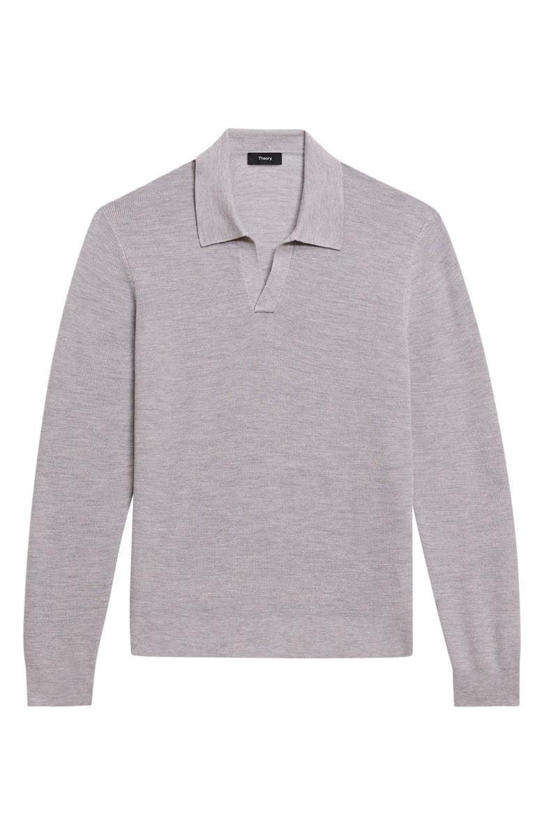 Theory Merino Wool Polo Sweater, Alternate, color, 