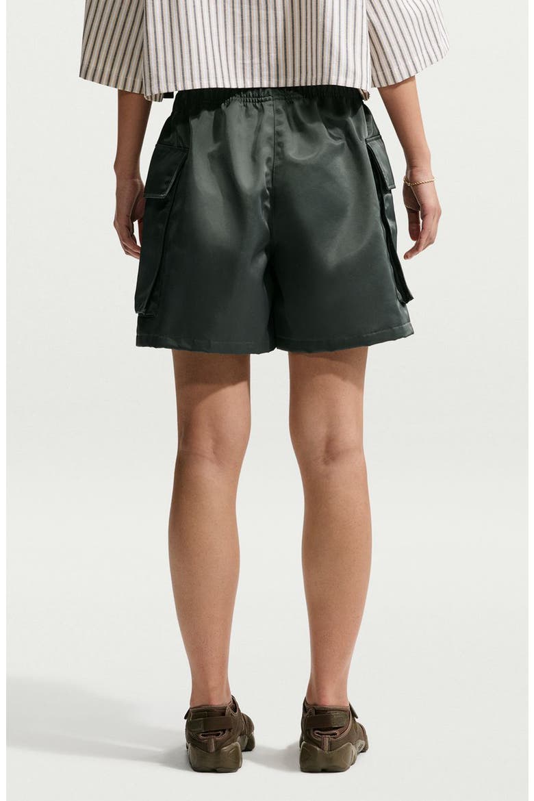 Satin Cargo Shorts, Alternate, color, 303 CMOGRN/ CMOGRN