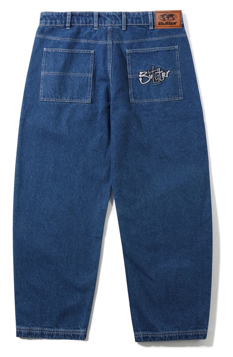 Butter Goods Scribble Denim Jeans, Alternate, color, Mid Blue