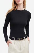 Madewell Drapey Long Sleeve Rib T-Shirt