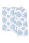  Blue White Floral Block