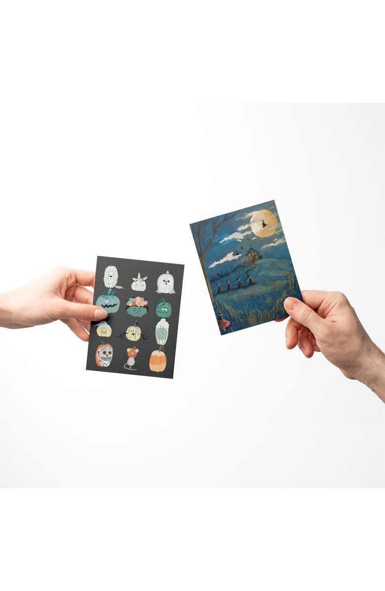 Ramus 
Co Pumpkin Dress Up, The Afterparty, Witchy Fall/Autumn Greeting Card Pack Sets, Alternate, color, Multi-Pack