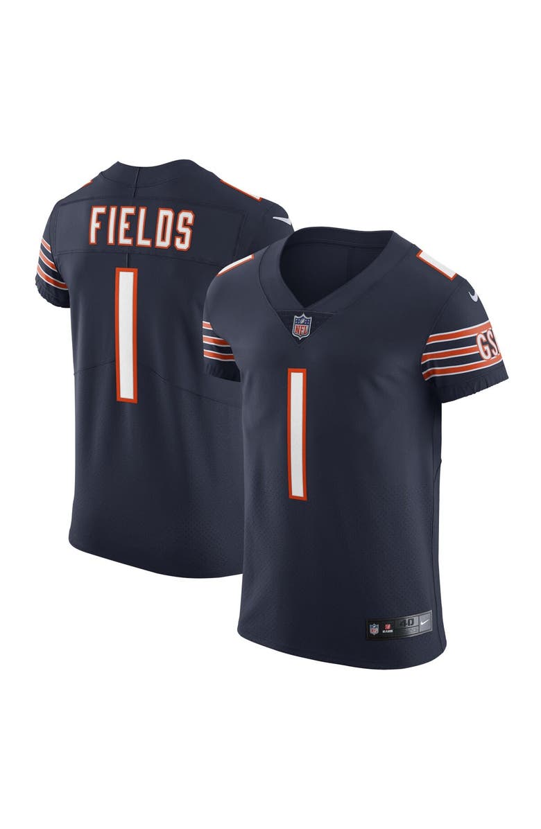 Nike Men's Nike Justin Fields Navy Chicago Bears Vapor Elite Jersey, Alternate, color, 