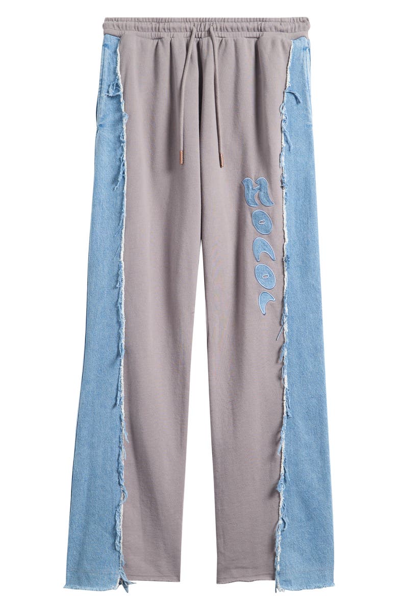 HONOR THE GIFT Mixed Media Sweatpants, Alternate, color, Grey