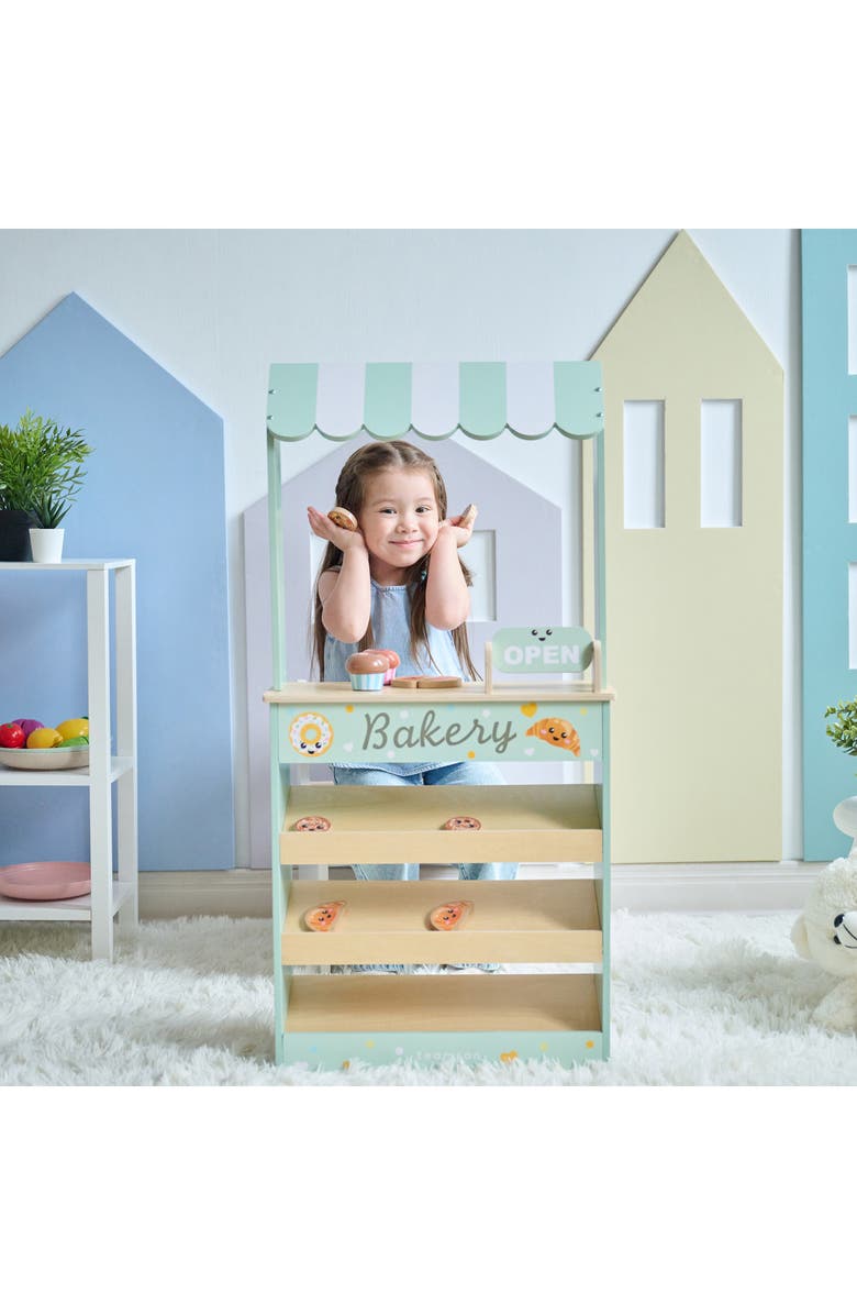 Teamson Kids Jolly Pals Bakery Stand Playset, Alternate, color, Green