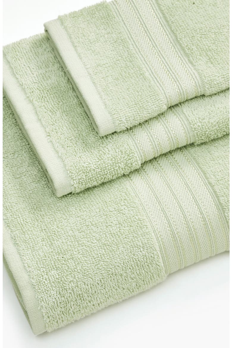 Quick-Dry Cotton 4-Pack Bath Towel Set, Alternate, color, SEAGREEN