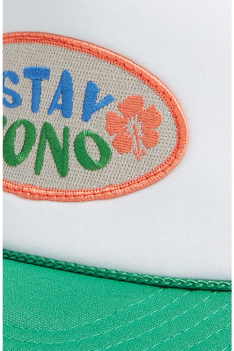 Stay Pono Trucker Hat, Alternate, color, GREEN