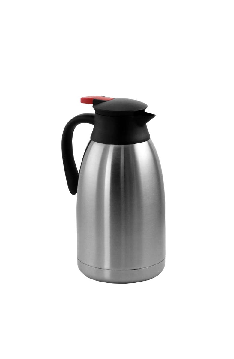 Megachef 2.11 Quart Stainless Steel Thermal Beverage Carafe for Coffee and Tea, Alternate, color, Silver