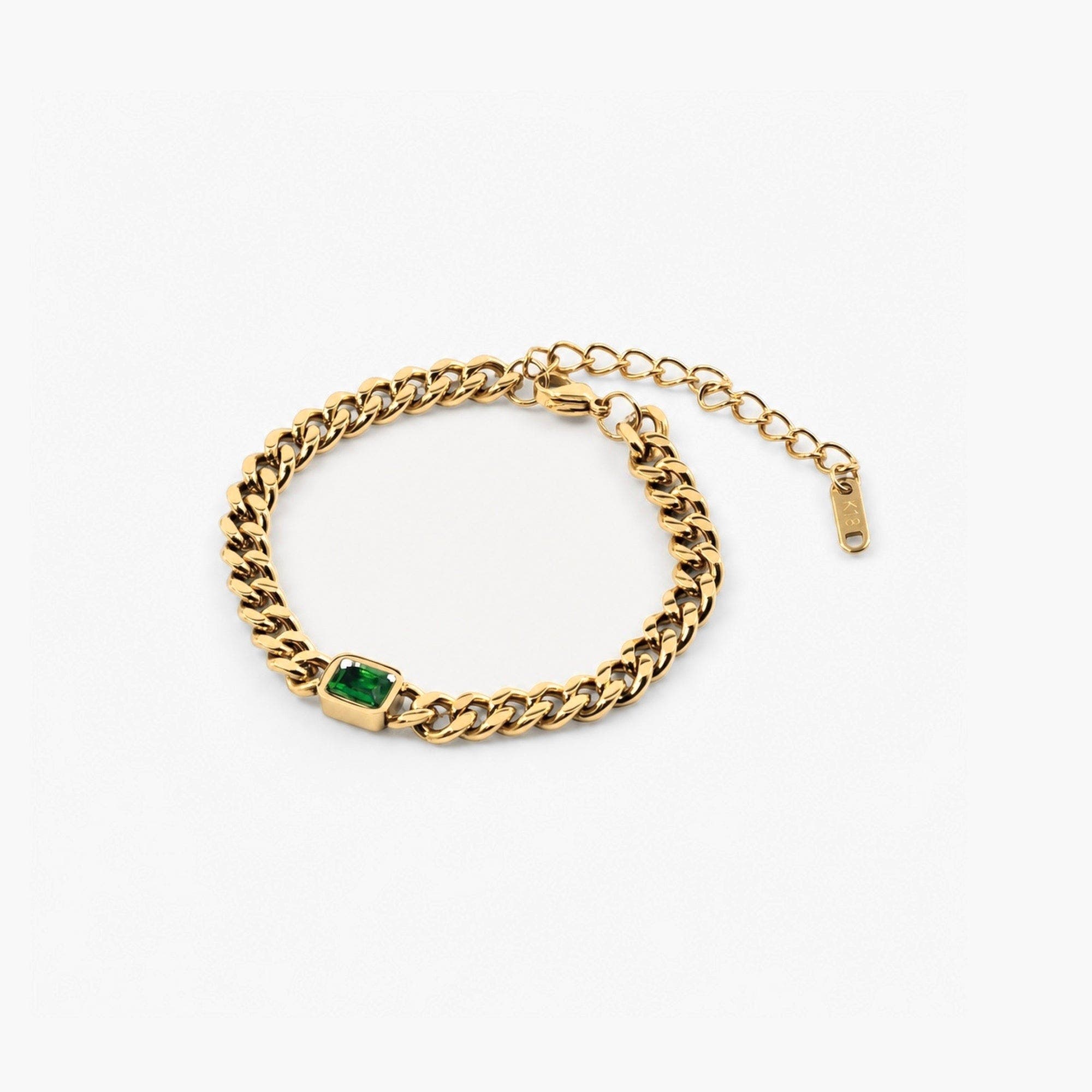 selected Gold With Emerald