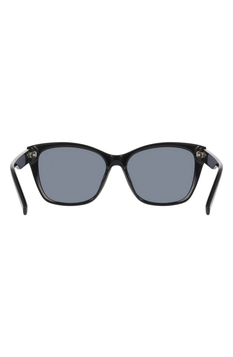 Cole Haan 57mm Modified Square Sunglasses, Alternate, color, Black