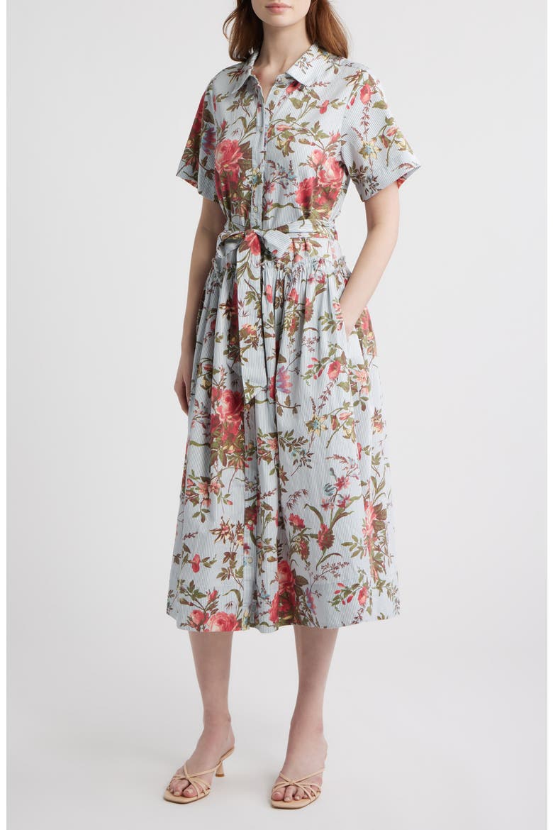Drew Floral Print Shirtdress, Main, color, BATTERSEA FLORAL PRINT