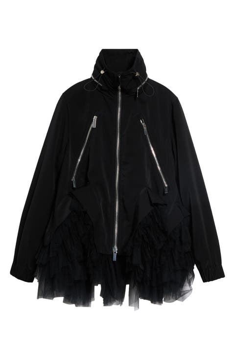 Tulle Trim Grosgrain Jacket