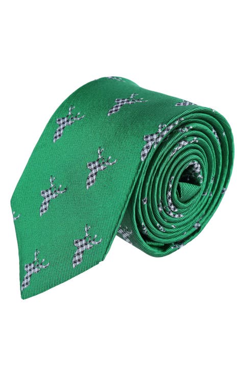 Comet The Reindeer Novelty Silk Necktie