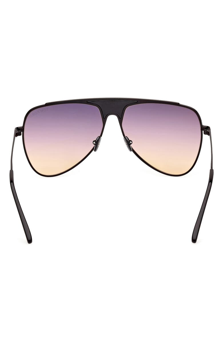 TOM FORD Ethan 60mm Gradient Pilot Sunglasses, Alternate, color,