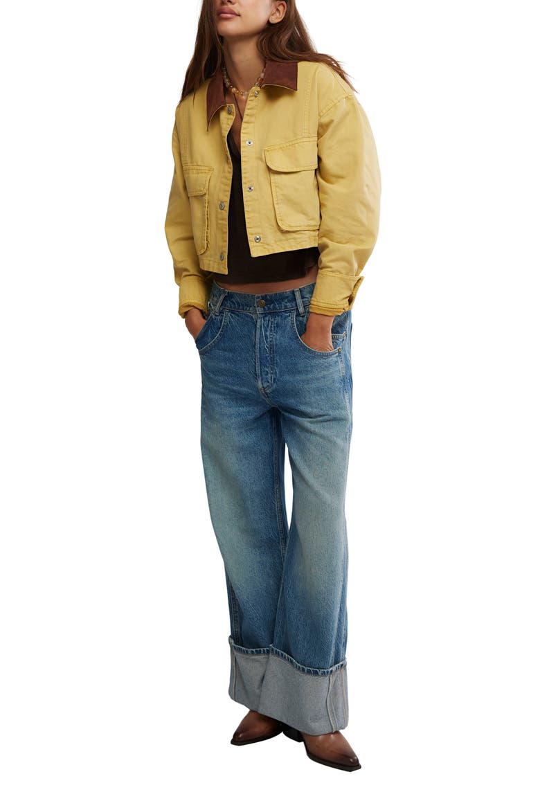 We the Free Martha Workwear Jacket, Alternate, color, RATTAN