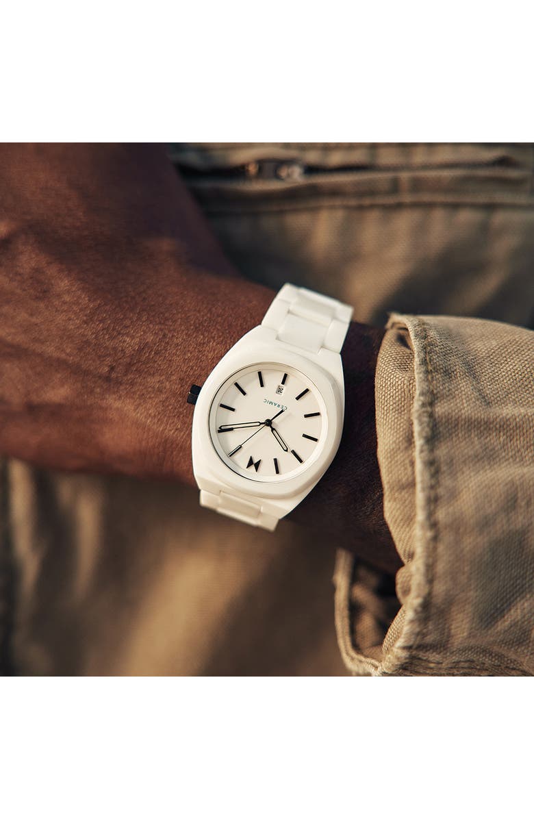 MVMT Odyssey II Ceramic Bracelet Watch, 40mm, Alternate, color, 