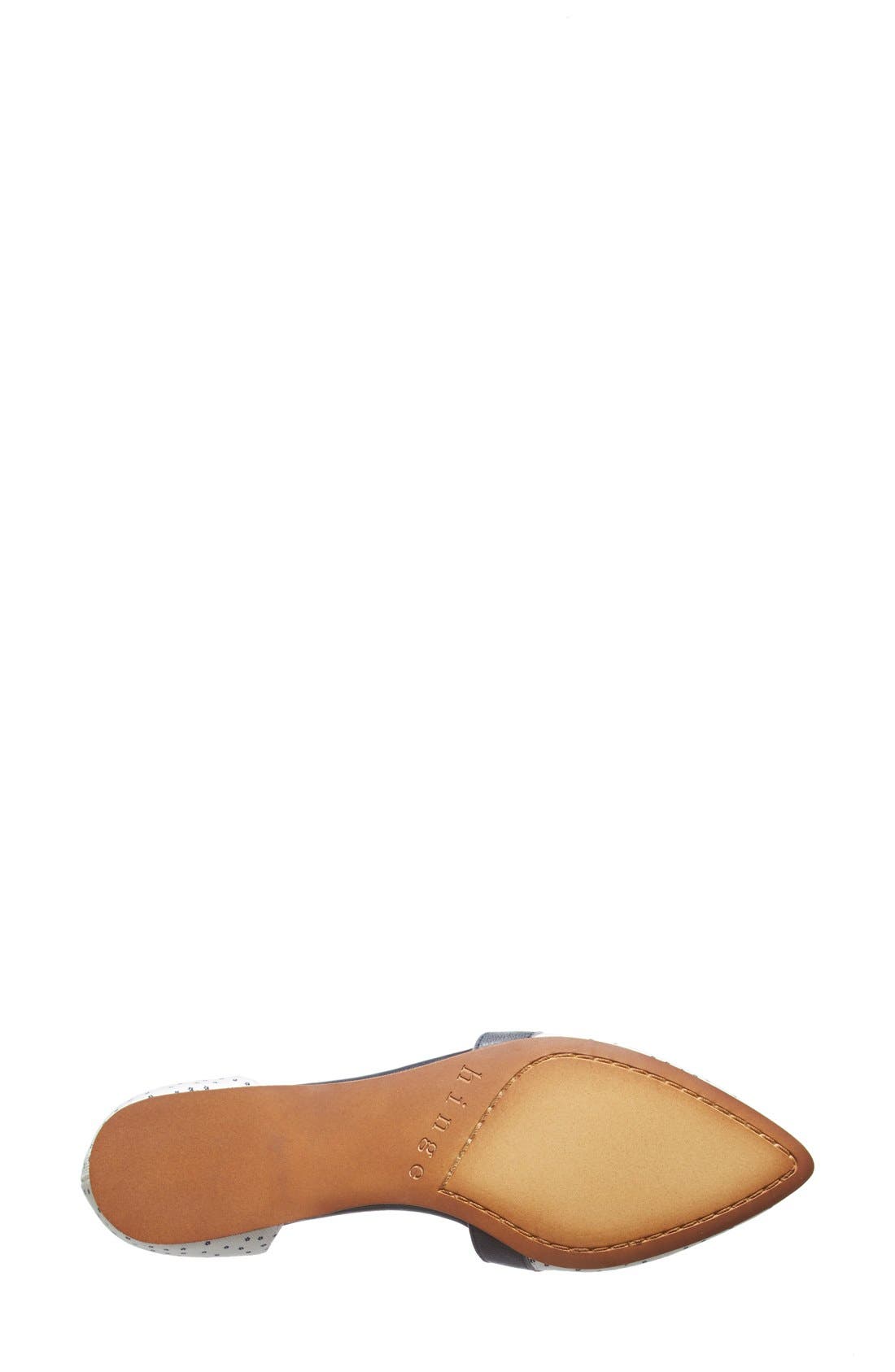'Bandina' d'Orsay Flat, Alternate, color, WHITE / NAVY