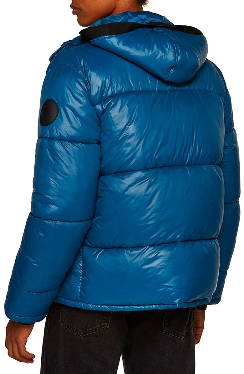 Topman Puffer Jacket, Alternate, color,