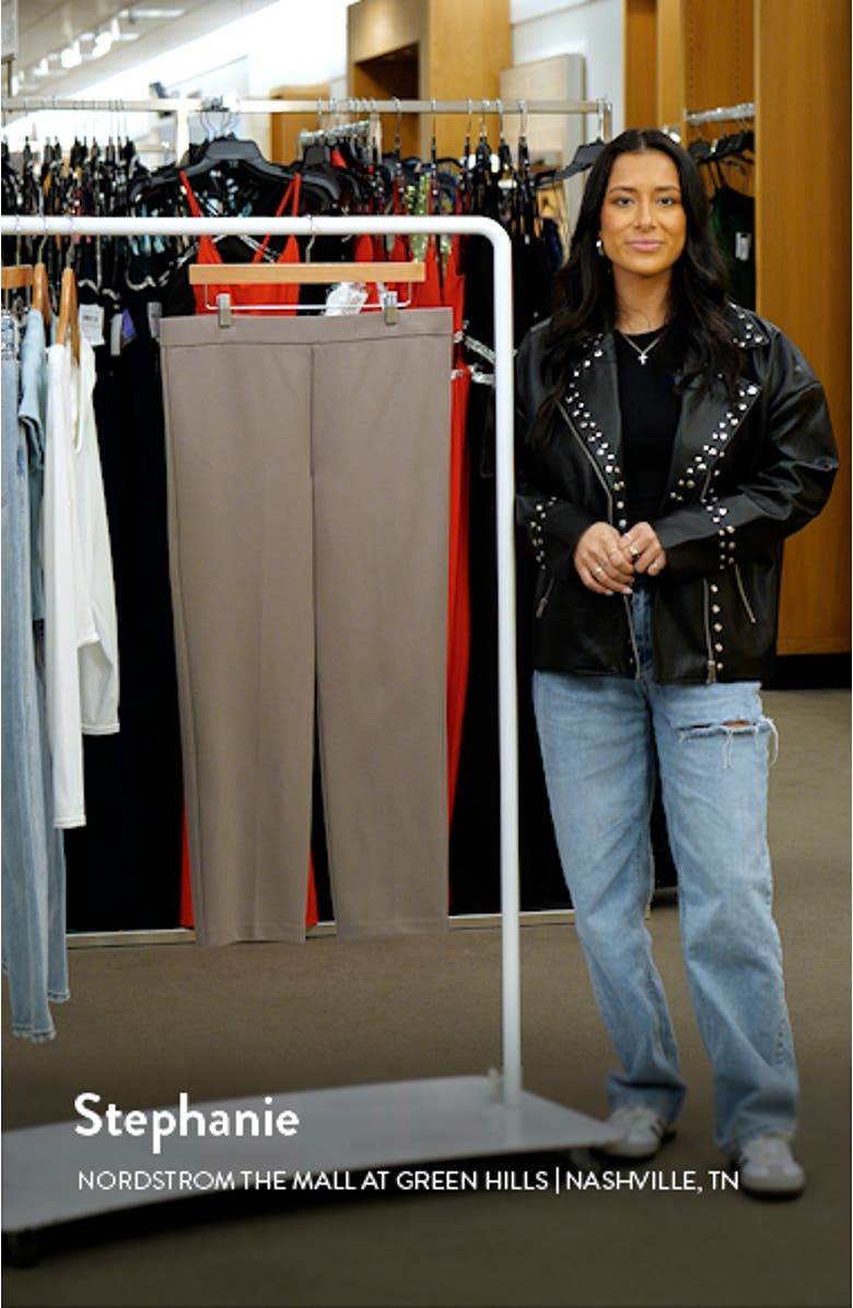 Pull-On Ankle Straight Leg Pants, sales video thumbnail