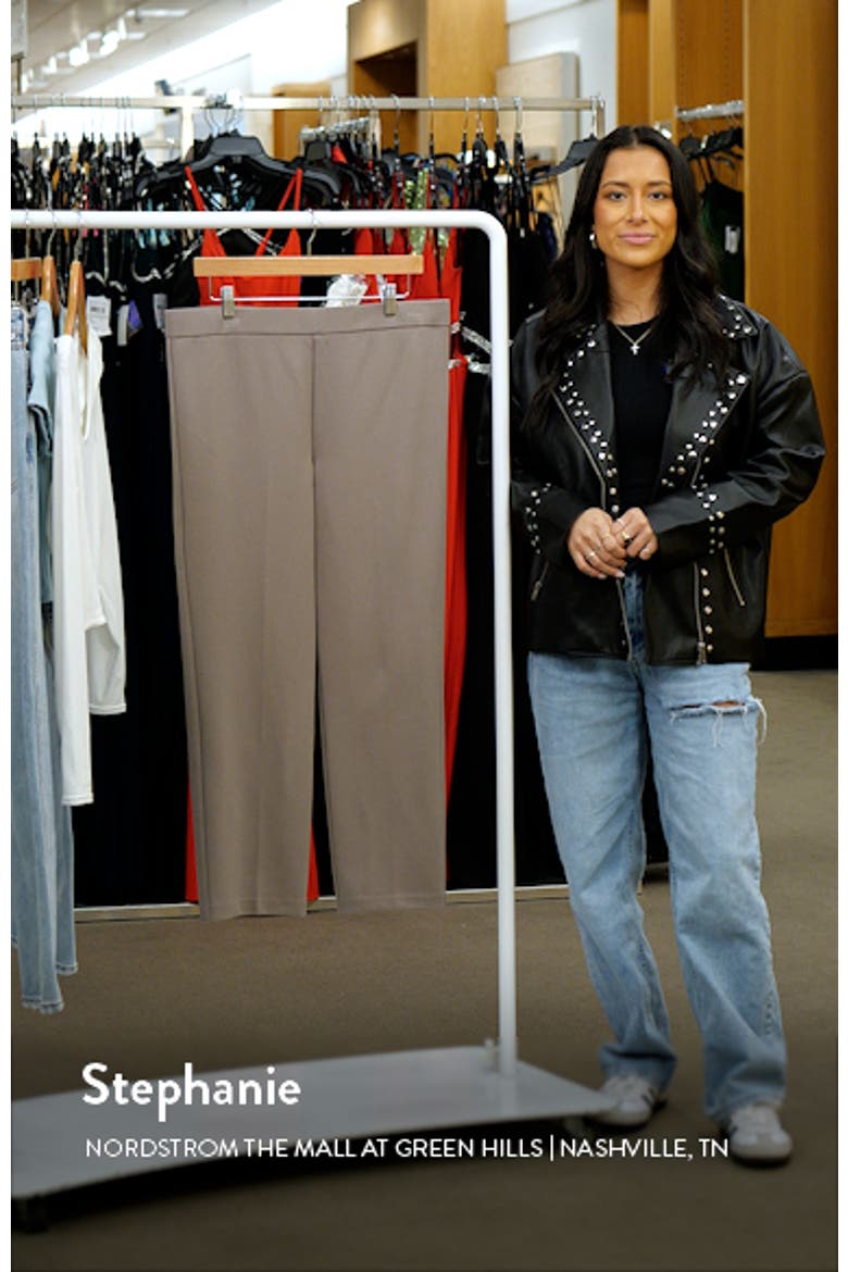 Pull-On Ankle Straight Leg Pants video