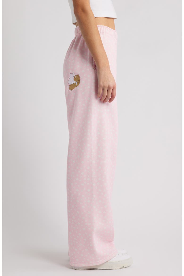 Angel Bear Core Sweatpants, Alternate, color, BABY PINK