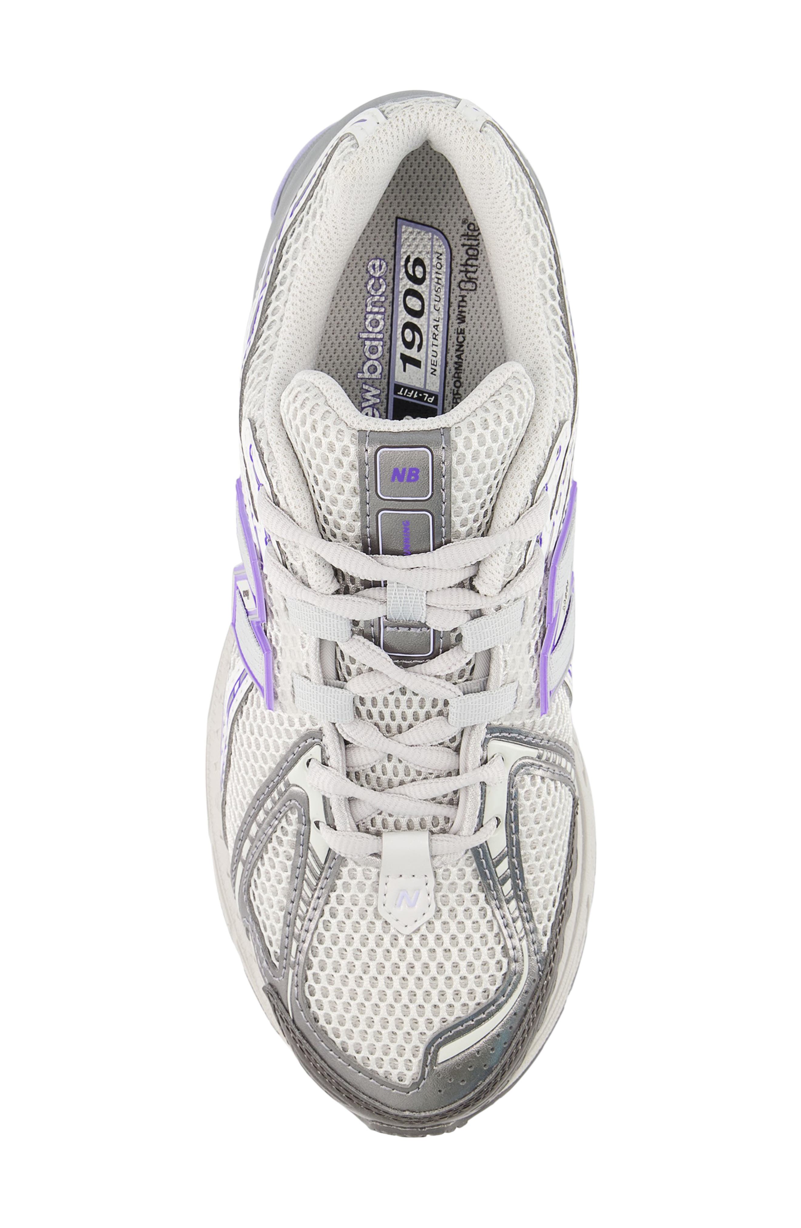New Balance Gender Inclusive 1906R Running Shoe, Alternate, color, Grey Matter/ Electric Indigo