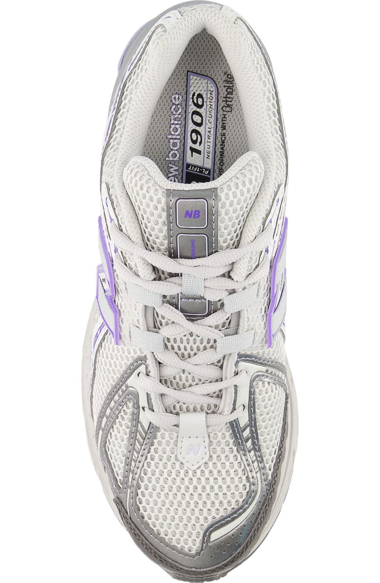 New Balance Gender Inclusive 1906R Running Shoe, Alternate, color, Grey Matter/ Electric Indigo