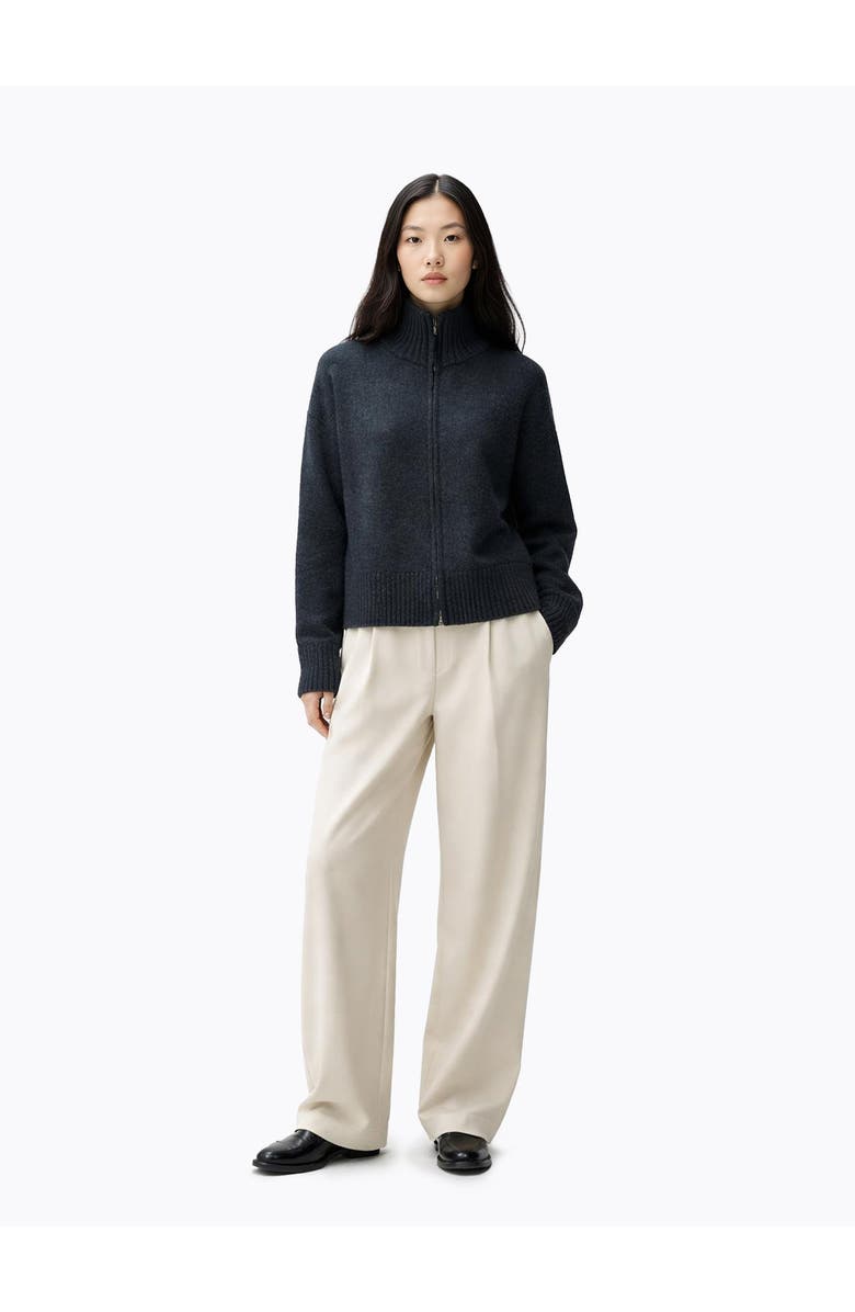 GOBI Mongolian Cashmere Cashmere Zip Cardigan, Alternate, color,