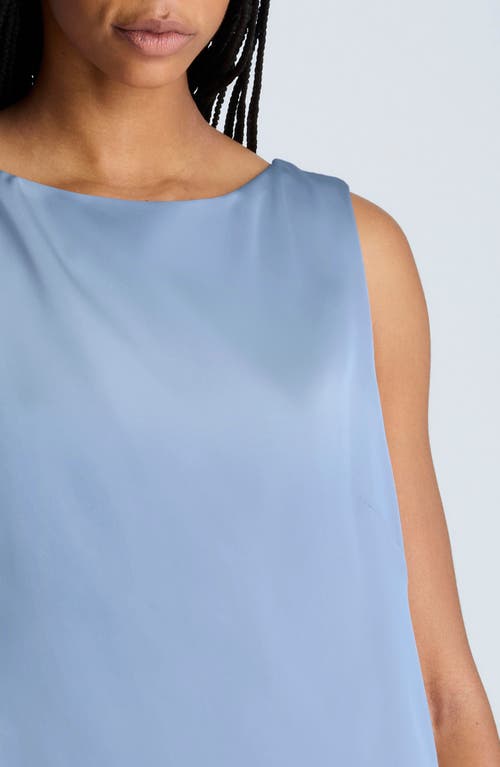 Kenneth Cole Sleeveless Open Back Shift Dress In Sky Blue