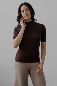 SSKEIN Mock Neck Pullover