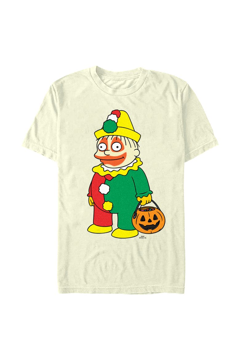 Men's The Simpsons Halloween Clown Ralph  Graphic T-Shirt, Main, color, Beige