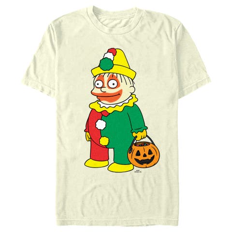 Men's The Simpsons Halloween Clown Ralph  Graphic T-Shirt