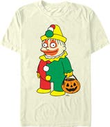 The Simpsons Men's The Simpsons Halloween Clown Ralph Graphic T-Shirt