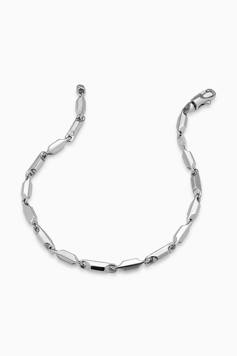 Men's Sterling Silver Marine Link Bracelet, Alternate, color, Silver