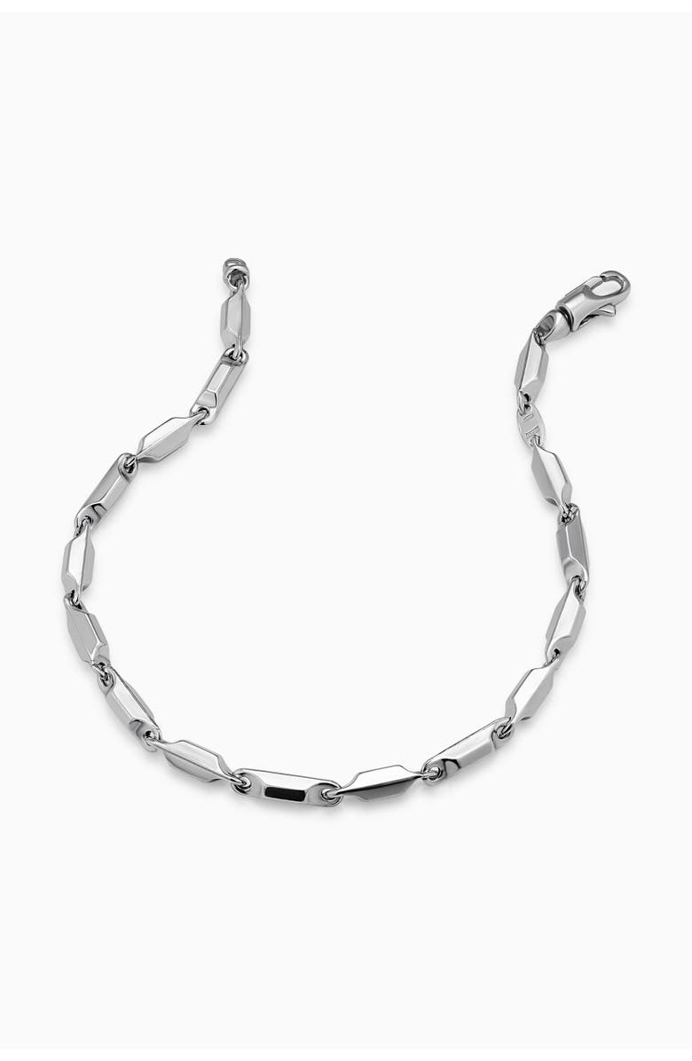 Oradina Men's Sterling Silver Marine Link Bracelet, Alternate, color, Silver