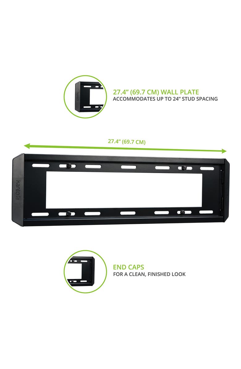 Kanto F3760 Fixed TV Mount for 37" - 70" TVs, Alternate, color, Black