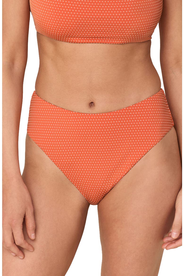 The '90s High Waist Bikini Bottoms, Main, color, MARMALADE