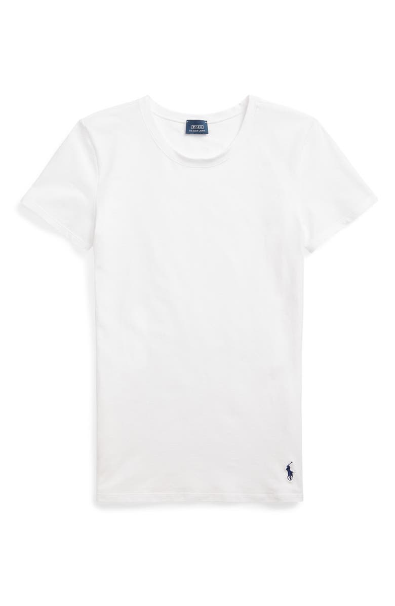Polo Ralph Lauren Stretch Cotton T-Shirt, Alternate, color, White Cloud