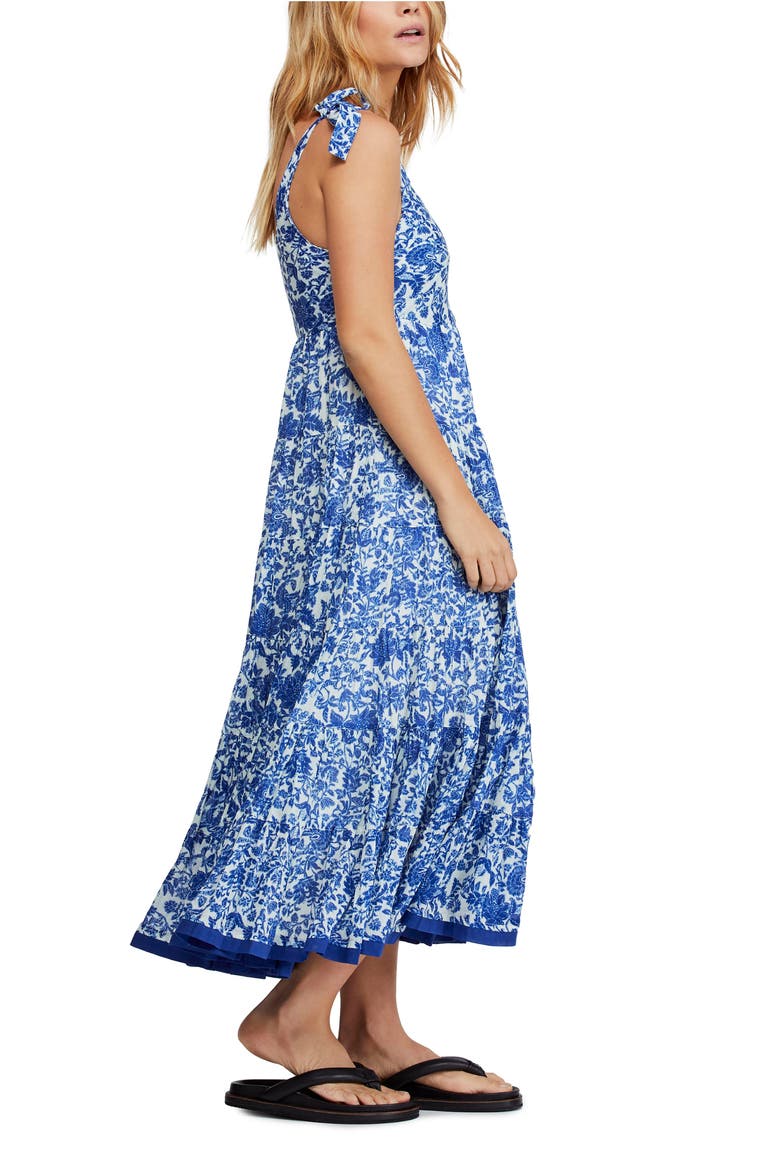 Kikas Print Dress, Alternate, color, IVORY COMBO