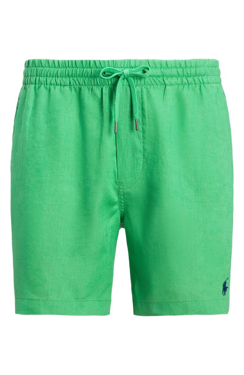 Polo Ralph Lauren Linen Drawstring Shorts, Alternate, color, 
